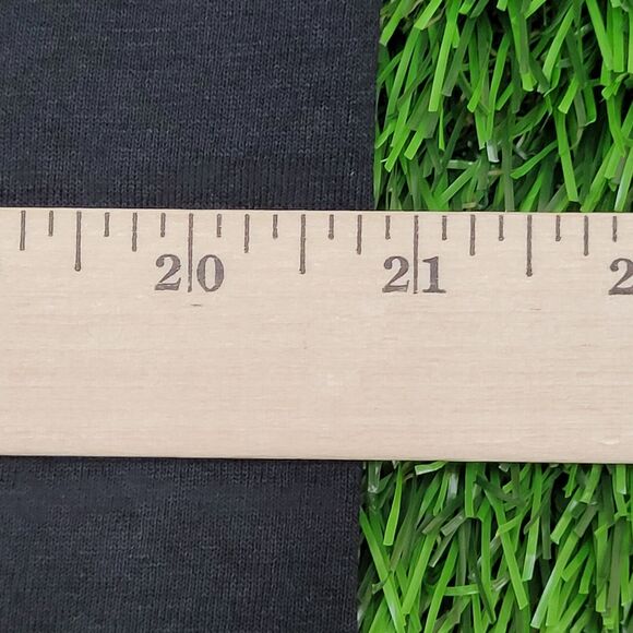 Vintage 1990 Hanes Shirt M/L 21x26 Black - Picture 4 of 12